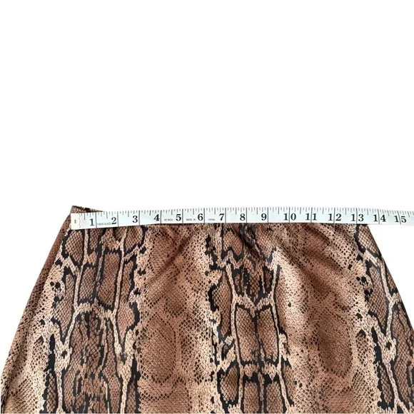 Vintage Gantos Brown Snake Print Pencil Skirt - Picture 4 of 5